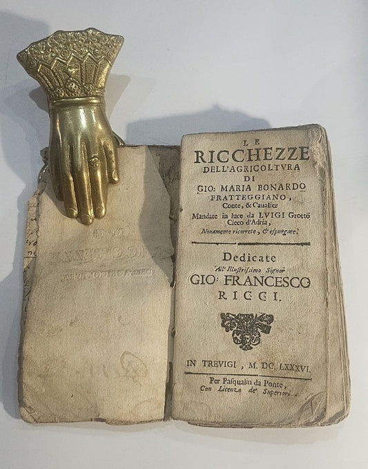 Le Ricchezze dell'Agricoltura Giovan Maria Bonardo Fabio e Agostino Venezia 1686