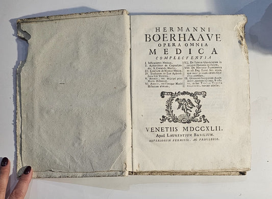 Hermanni Boerhaave Opera Omnia Medica Complectentia