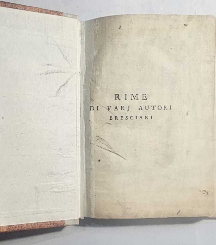 Rime de varj autori bresciani viventi raccolte da Carlo Roncalli Parolino con alcuni sonetti del medesimo