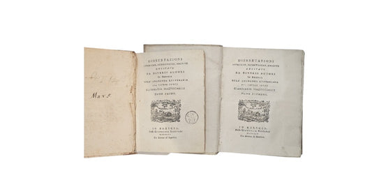 Dissertazioni Istoriche, scientifiche, erudite del Conte Giammaria Mazzucchelli