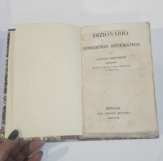 Dizionario domestico sistematico di Gaetano Arrivabene Mantovano