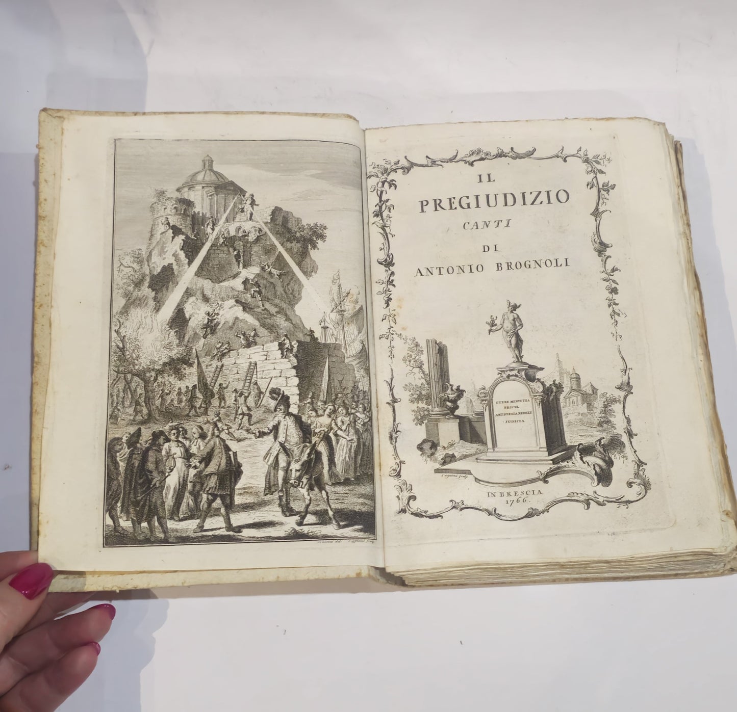 Il pregiudizio canti di Antonio Brognoli 1766