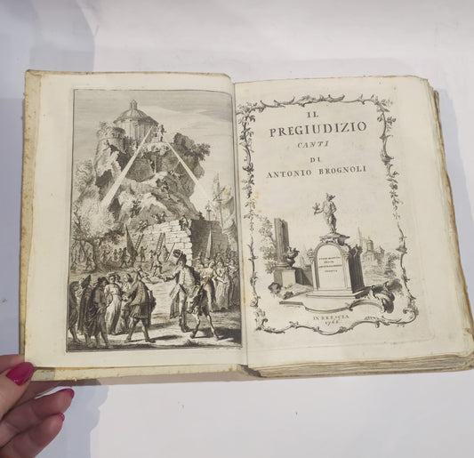 Il pregiudizio canti di Antonio Brognoli 1766 - IOLIBROCARMINE