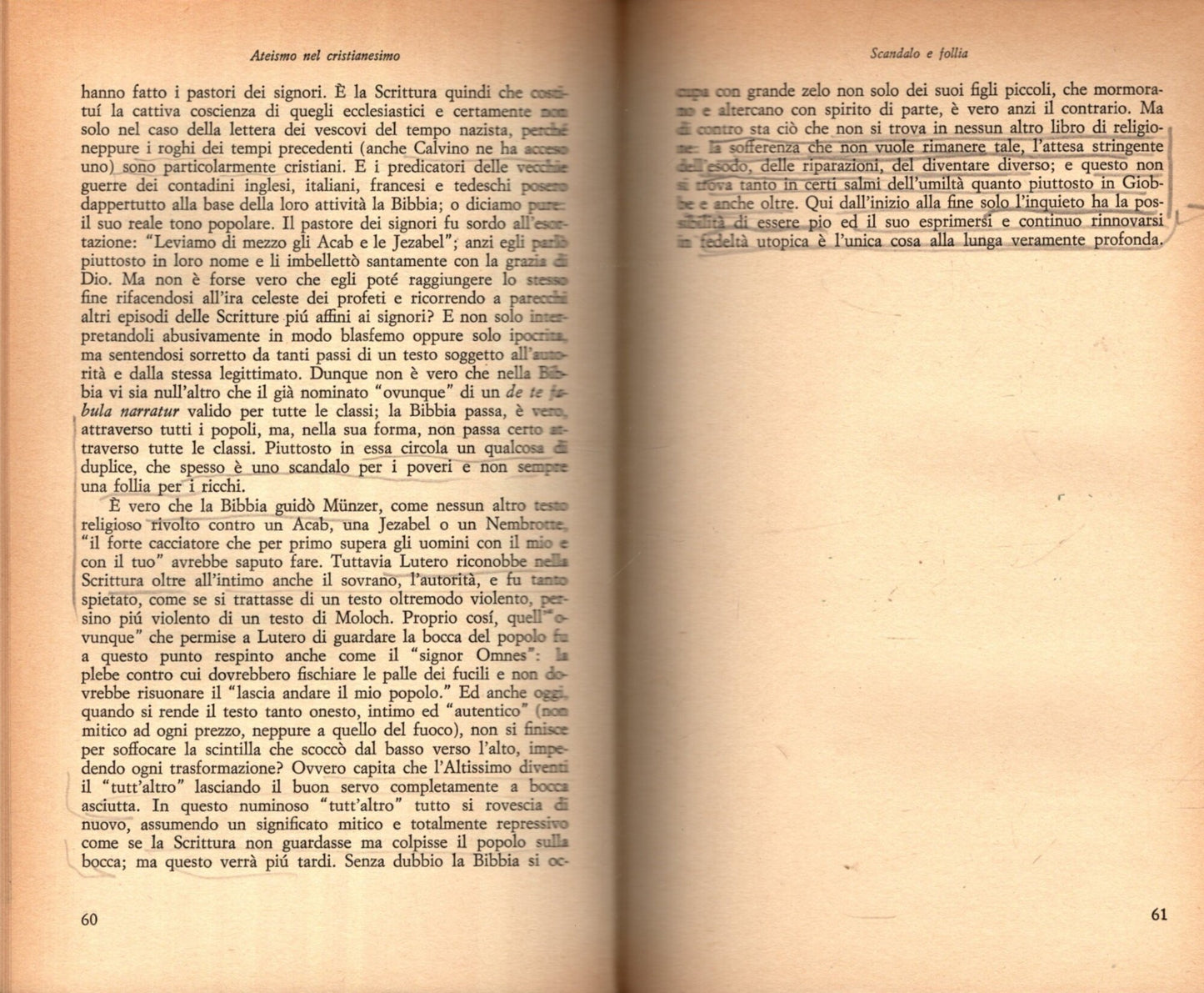Ateismo Nel Cristianesimo Chi Vede Me, Vede Il Padre di Ernst Bloch