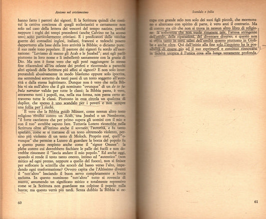 Ateismo Nel Cristianesimo Chi Vede Me, Vede Il Padre di Ernst Bloch