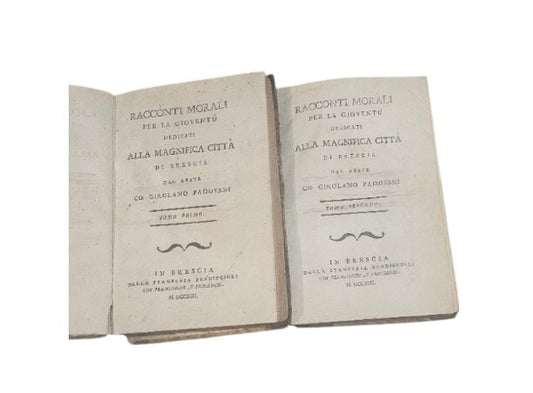 Racconti morali per la gioventù dedicati alla magnifica città di Brescia