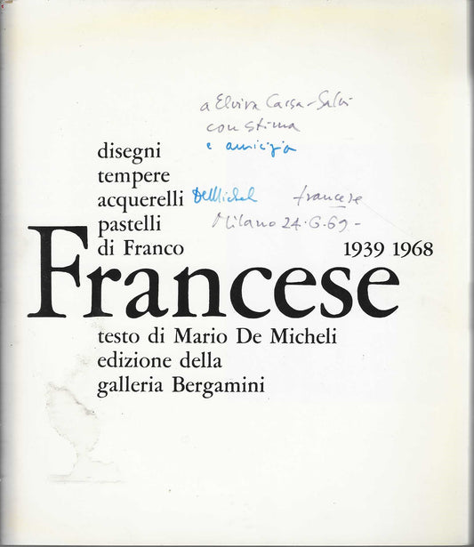 Disegni Tempere Acquerelli Pastelli Di Franco Francese * - IOLIBROCARMINE