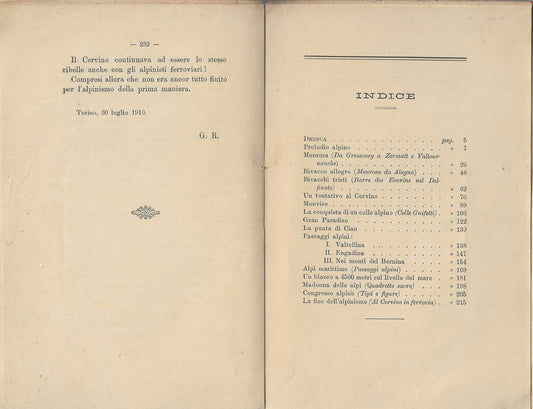 Alpinismo a quattro mani - G. Saragat e Guido Rey