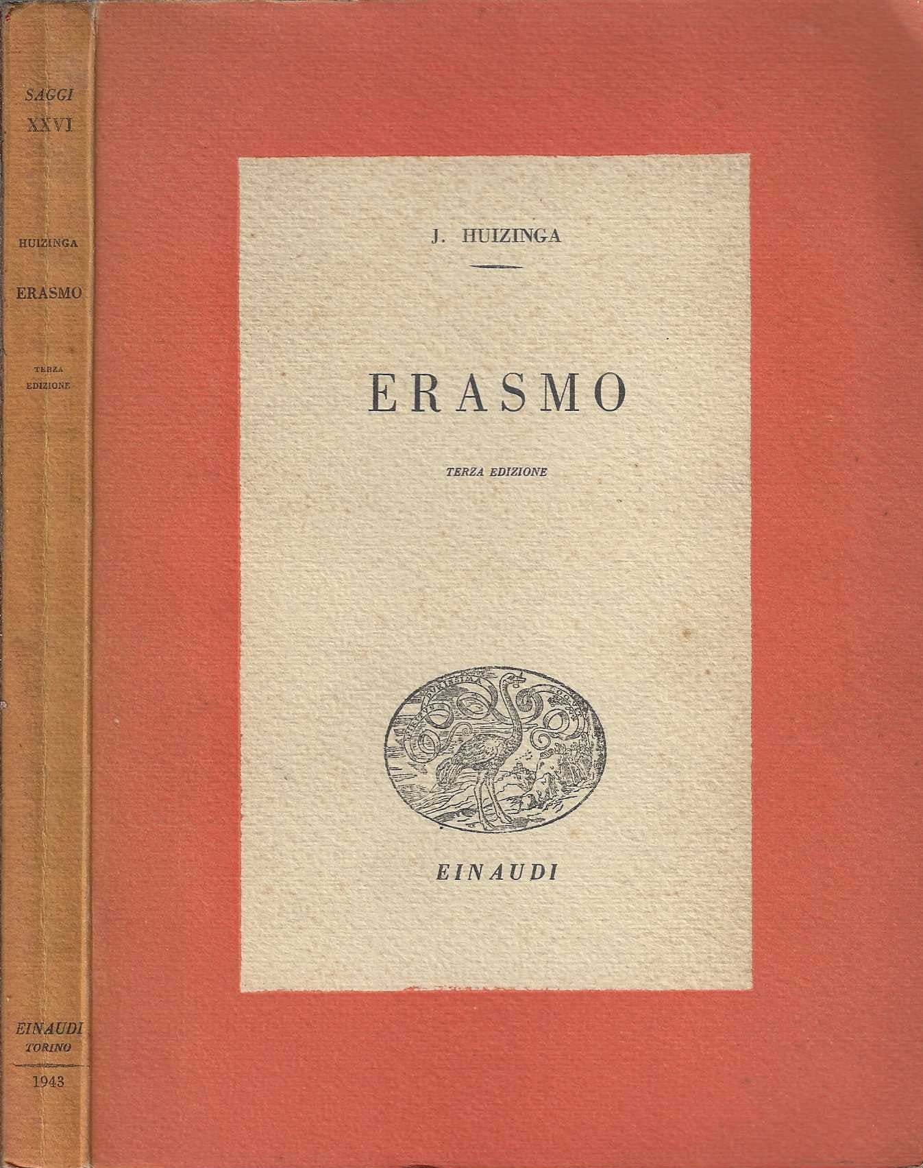 ERASMO di Huizinga J.