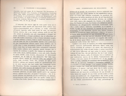 Antologia di critica storica. Problemi della civiltà moderna di Armando Saitta