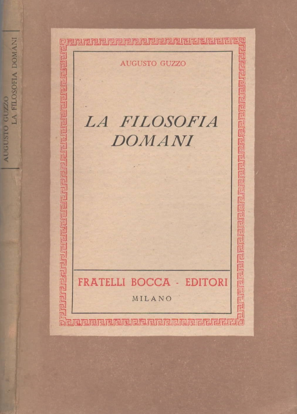 La filosofia domani di Guzzo Augusto