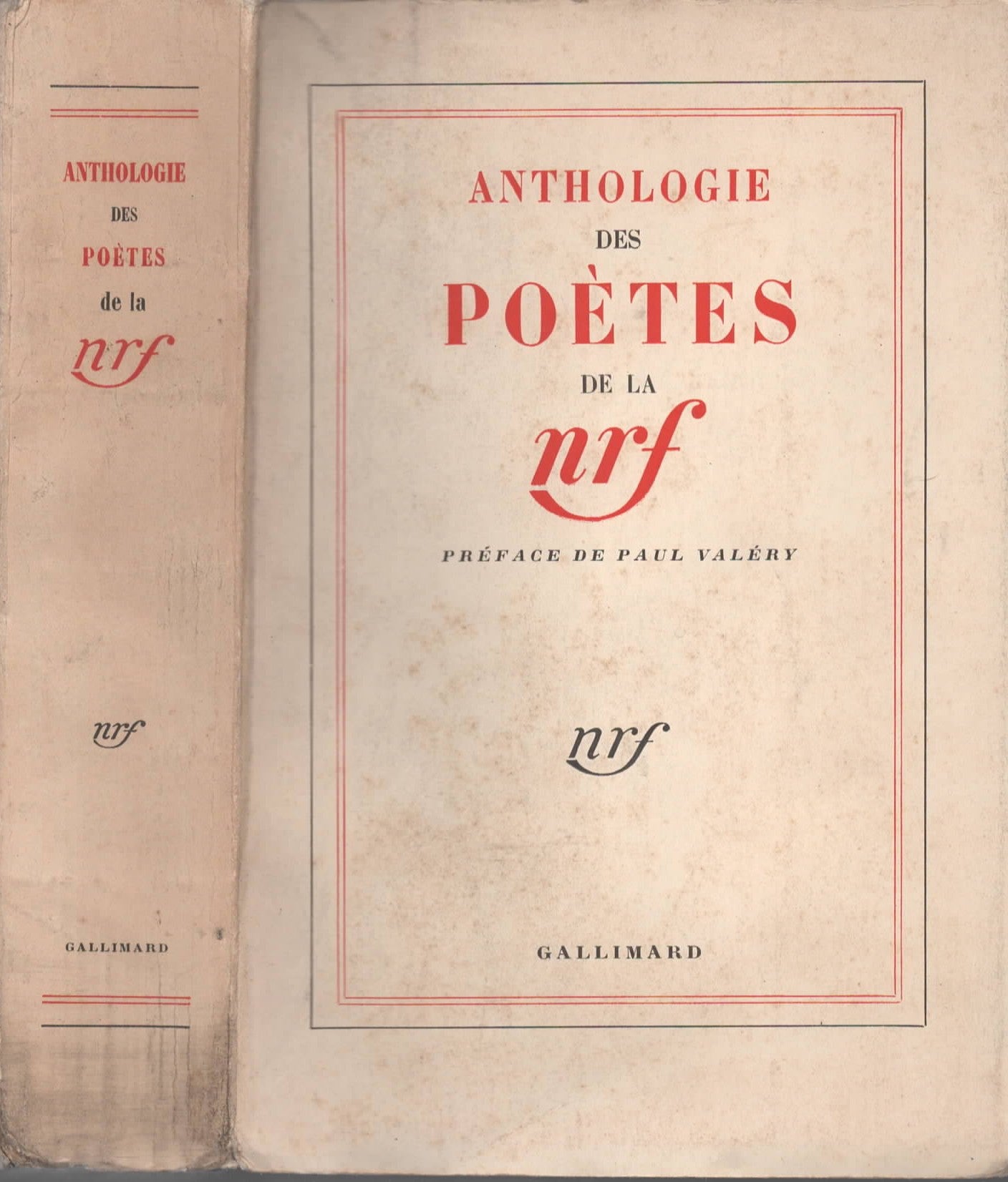 Anthologie des poètes de la N.R.F.