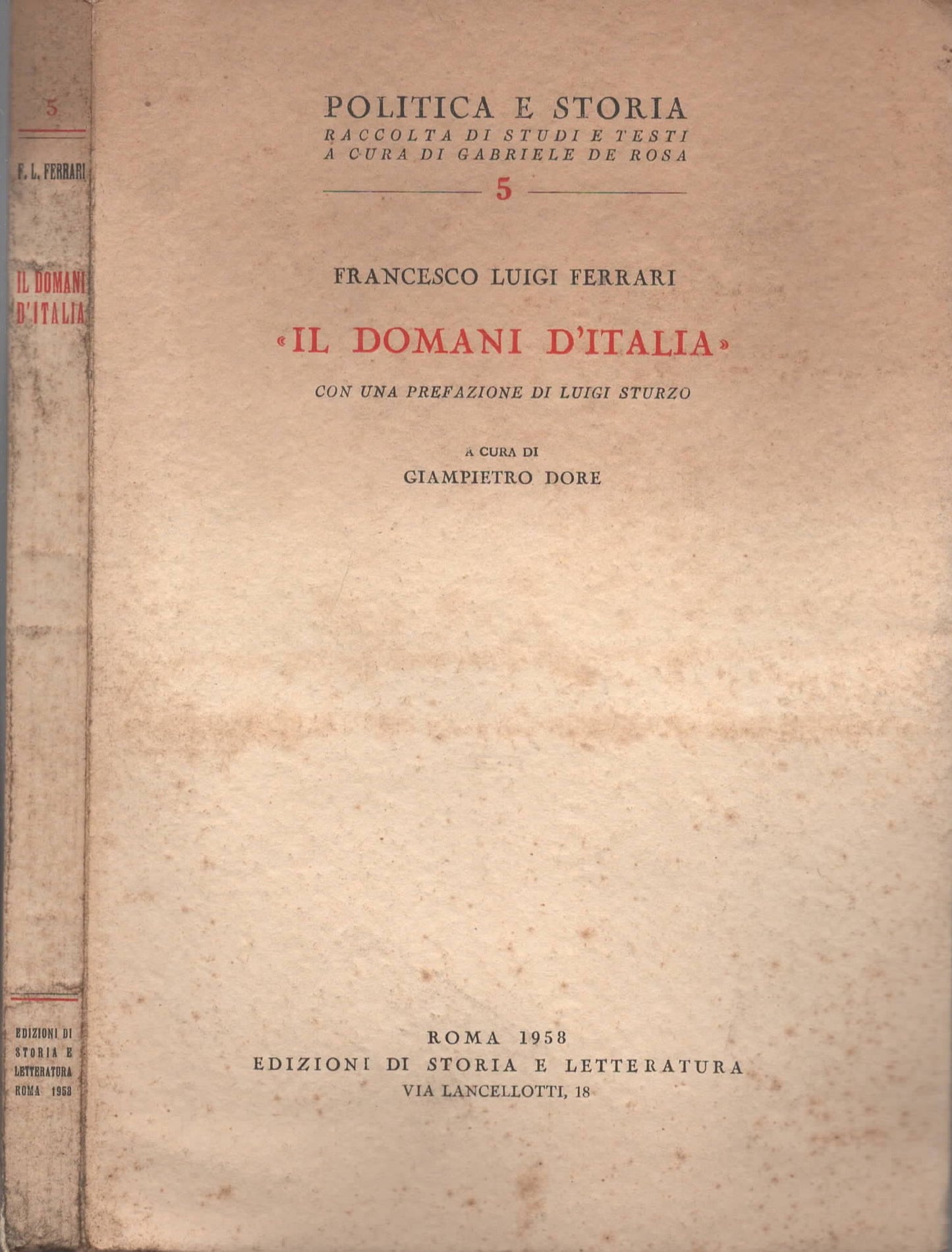 «Il Domani d'Italia» di Francesco Luigi Ferrari