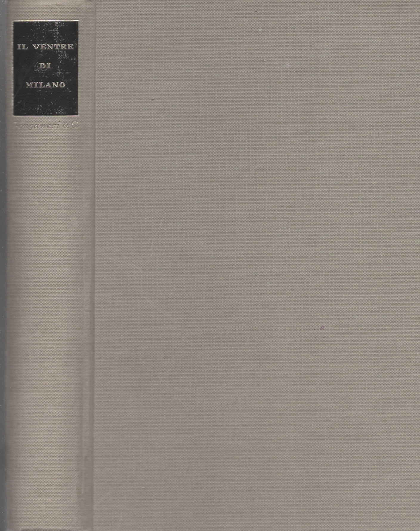 Il Ventre Di Milano. Fisiologia Della Capitale Morale