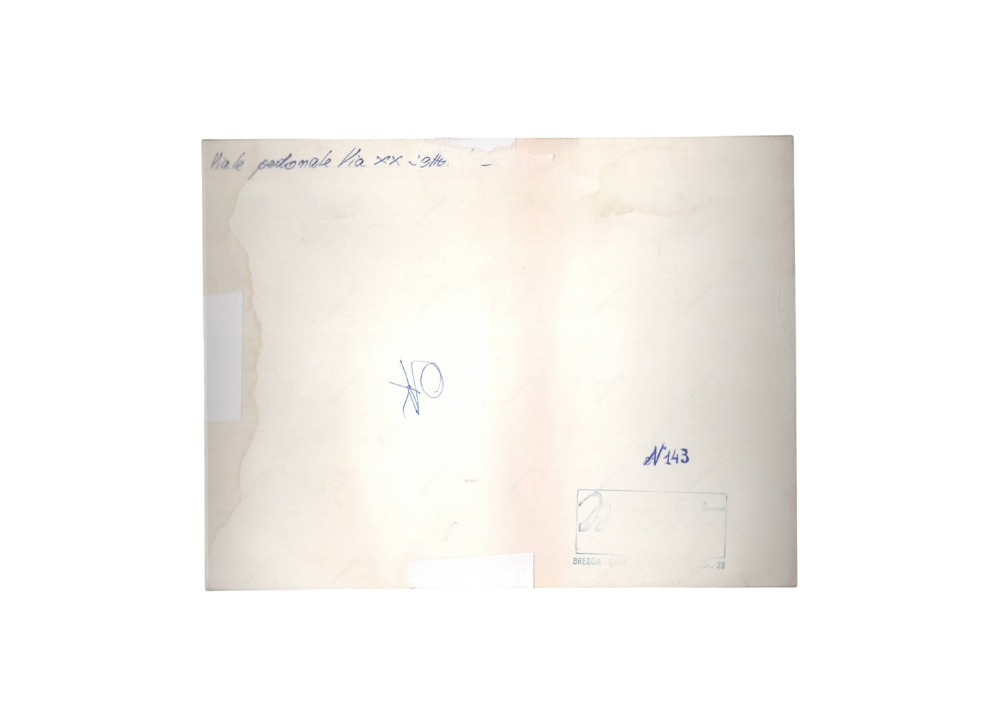 Vecchia fotografia di Via XX settembre Brescia