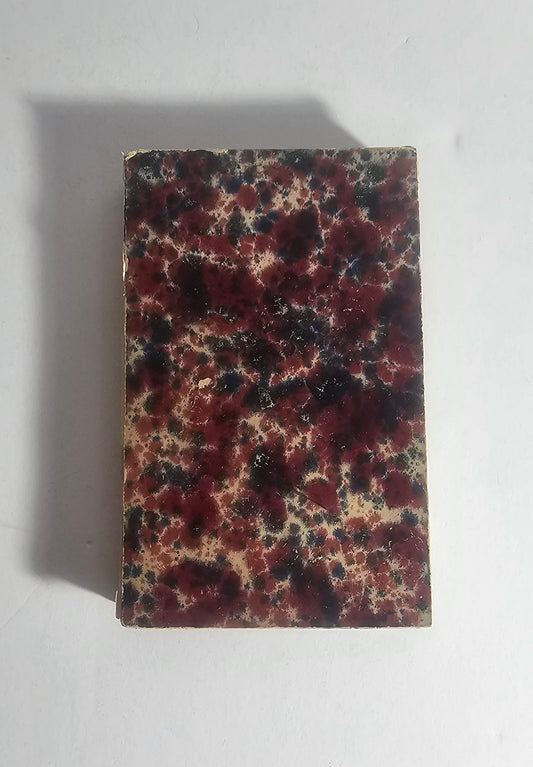 Almanacco Provincia Bresciana 1867 libro antico Brescia copertina marmorizzata