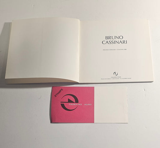 Invito originale mostra Cassinari 1988