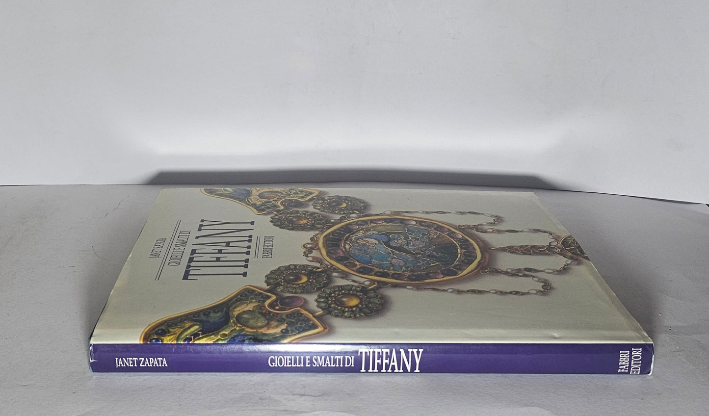 Gioielli e smalti di Tiffany Janet Zapata libro catalogo Louis Comfort Tiffany dorso