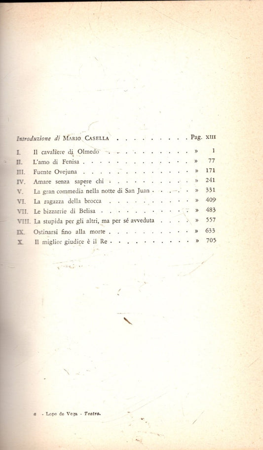 TEATRO - LOPE DE VEGA