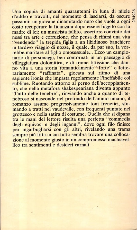 L'atto delle tenebre - PIER FRANCESCO PAOLINI