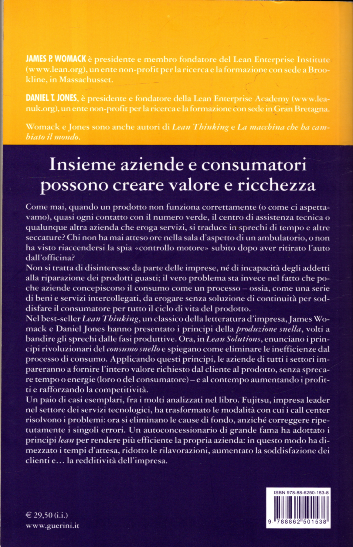 Lean solutions. La produzione snella incontra il consumo snello - IOLIBROCARMINE