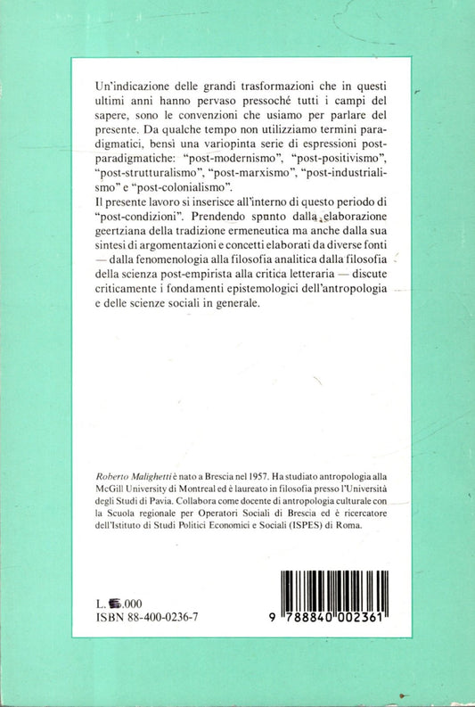 Il filosofo e il confessore. Antropologia e ermeneutica in Clifford Geertz