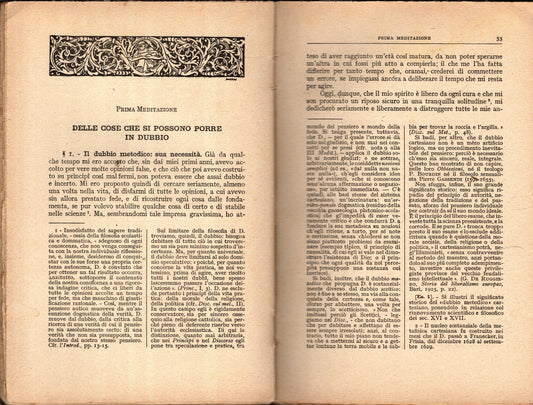 Meditazioni Metafisiche Ed Estratti Dalle Obbiezioni E Risposte - Renato Descartes