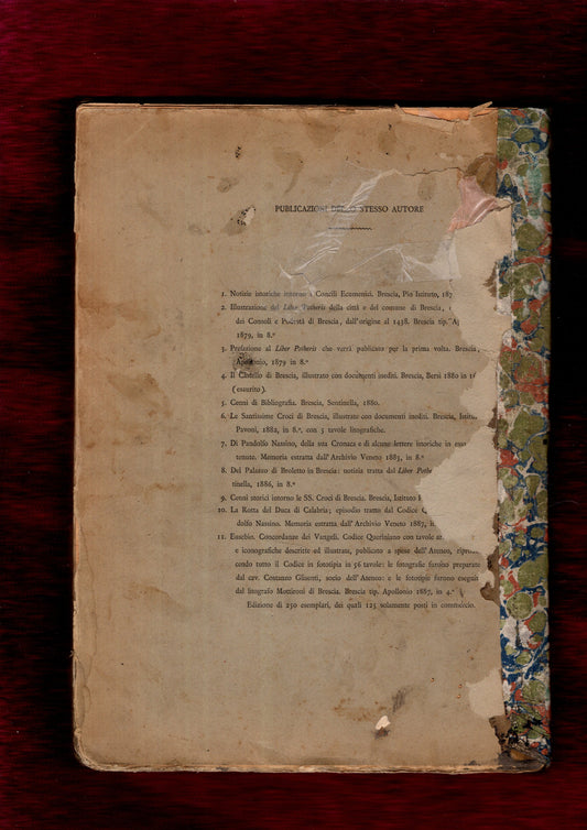 Codice Necrologico Liturgico Del Monastero Di S. Salvatore o S. Giulia in Brescia