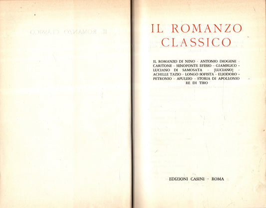 Il Romanzo Classico