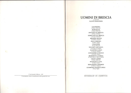 Uomini di Brescia - Fausto Balestrini