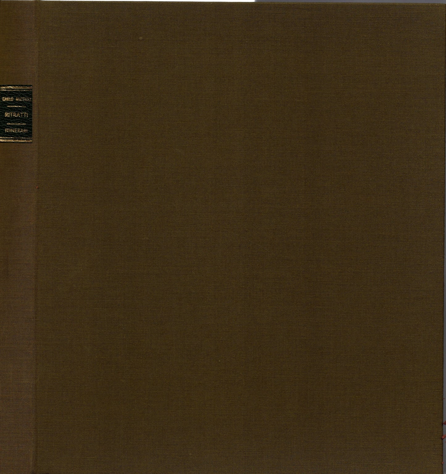 Ritratti - Carlo Mattioli - itinerari Curati Da Ercole Camurani*