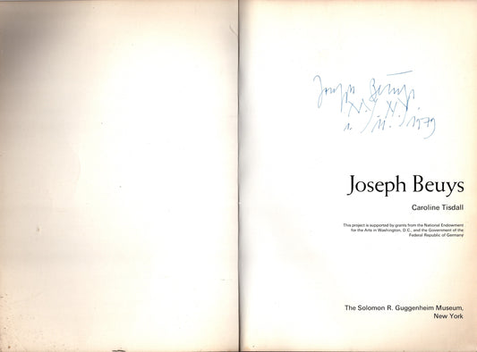 Joseph Beuys - Caroline Tisdall - IOLIBROCARMINE