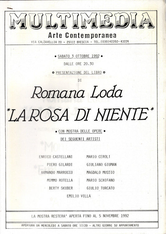 La Rosa di niente - Romana Loda - IOLIBROCARMINE