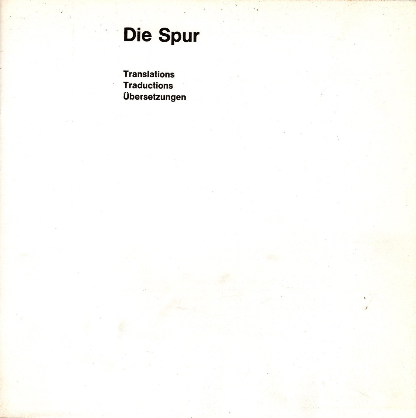Die Spur - gruppo tedesco