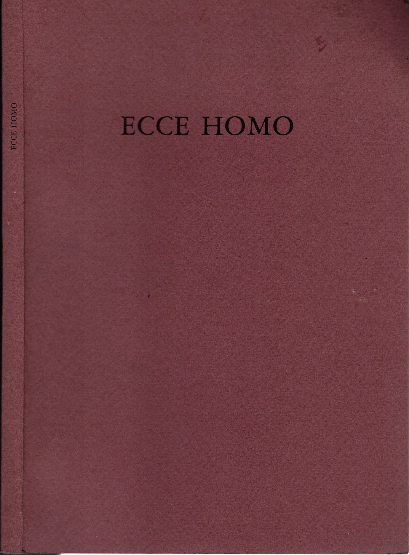 Ecce Homo 9-31 marzo 1991 - IOLIBROCARMINE