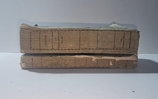 Dorso dei volumi napoleonici con titoli originali impressi io libro carmine