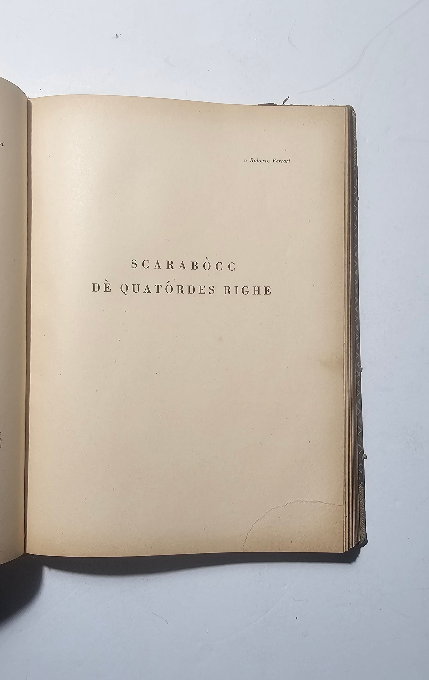 Pagine interne con mancanza libro dialettale bresciana Angelo Canossi iolibrocarmine