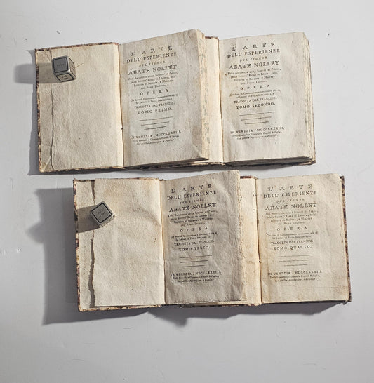 iolibrocarmine fisica sperimentale frontespizio settecentina 1700