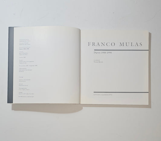 iolibrocarmine frontespizio libro Franco Mulas catalogo mostra