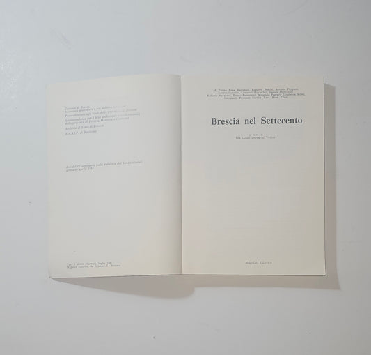 Frontespizio del libro Brescia nel Settecento a cura di Ida Gianfranceschi Vettori iolibrocarmine