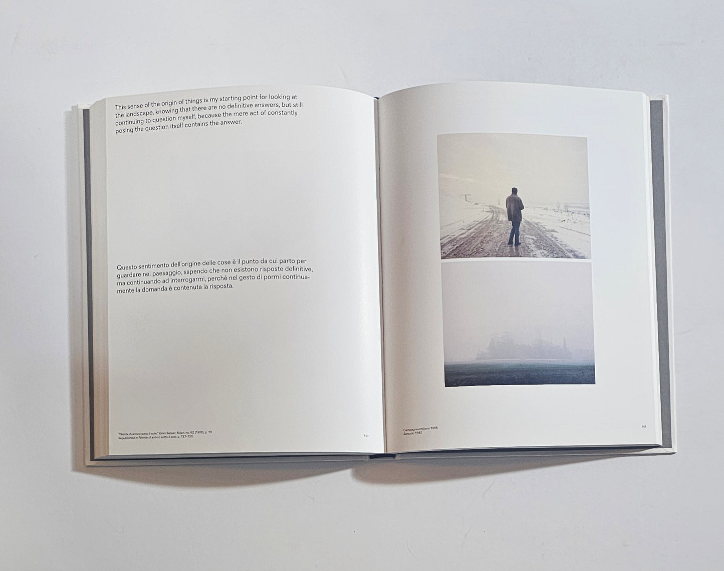 luigi ghirri immagini interne neve paesaggio fotografia artistica