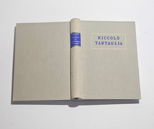 Libro Tartaglia con cofanetto tela editoriale