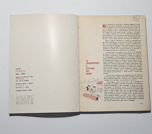 Interno del manuale Radiotelefoni a transistor con testo e illustrazioni tecniche io libro carmine
