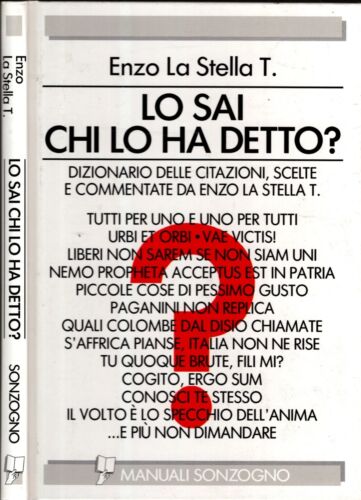 Lo Sai chi lo ha detto? - IOLIBROCARMINE