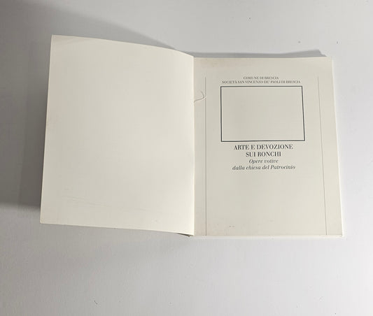 Frontespizio catalogo arte sacra Ronchi di Brescia io libro carmine