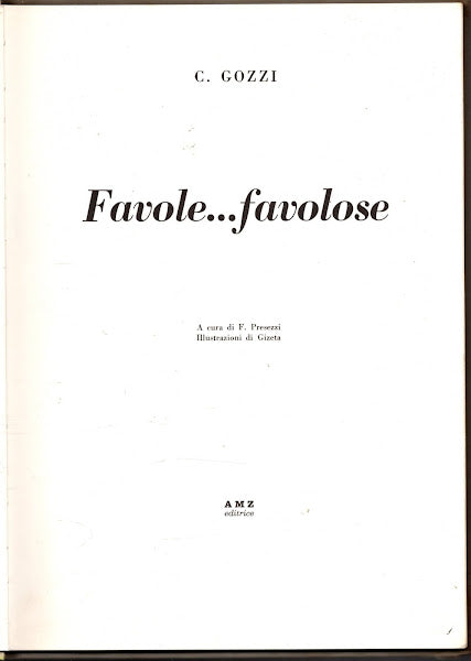 FAVOLE... FAVOLOSE - C. GOZZI