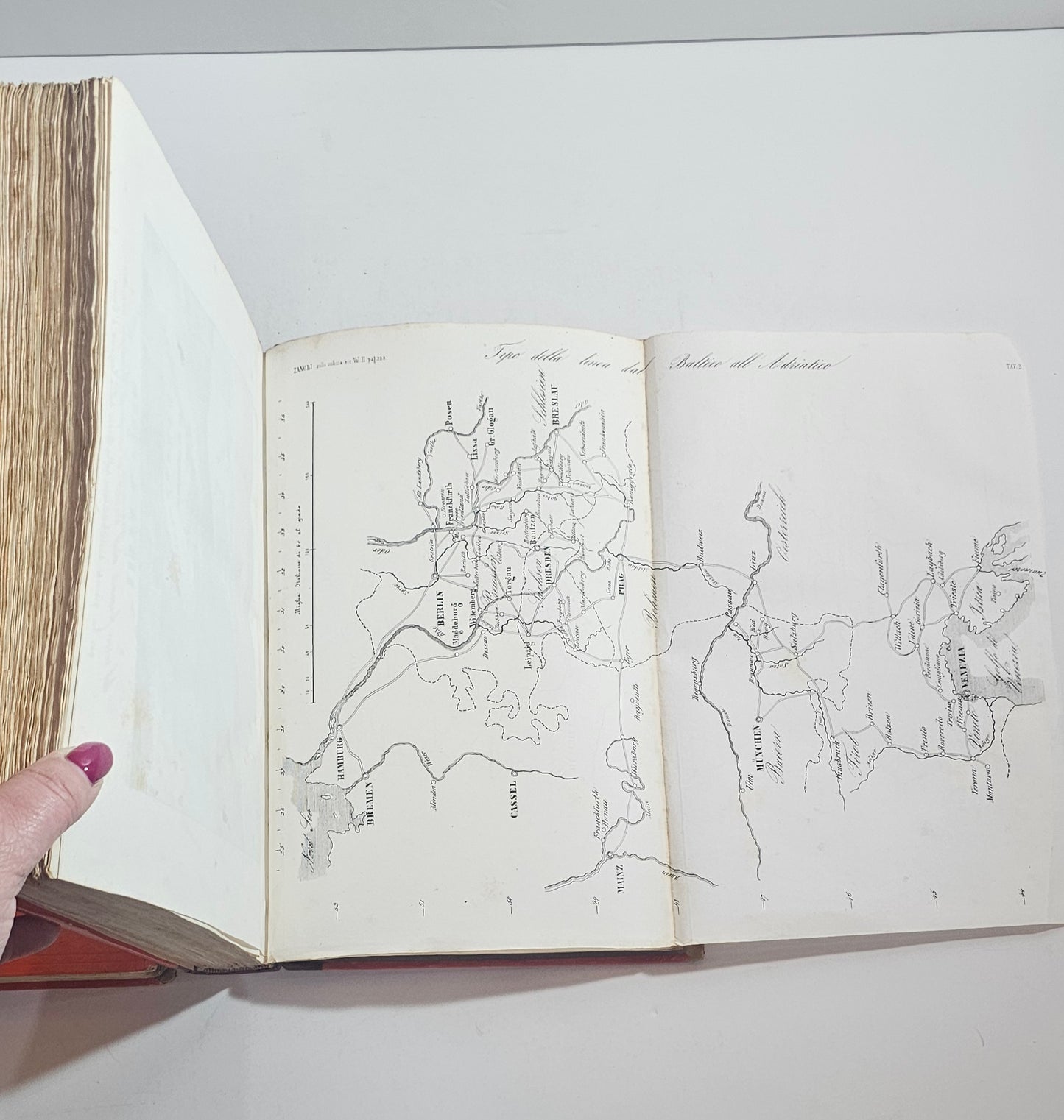 zanoli milizia cisalpino italiana mappa interna libro antico