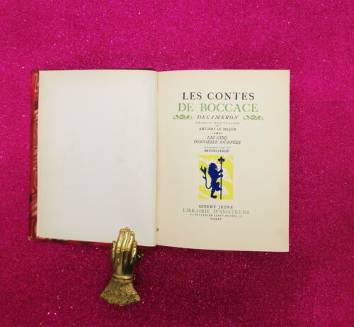 LES CONTES DE BOCCACE DECAMERON 2 VOL. - IOLIBROCARMINE