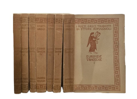 Euripide Le Tragedie 7 Volumi Zanichelli 1943 I Poeti Greci Tradotti