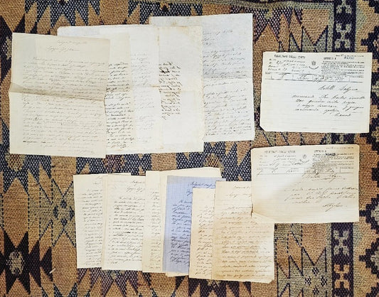 carteggio di 24 lettere tra Giovanni Bolelli e il Marchese Gherardini 1874
